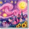 Paint By Number Starry Sky Framed Kit for Adults Beginners – DIY Acrylic Painting Canvas Set for Home Wall Decor, 10x10 Inch